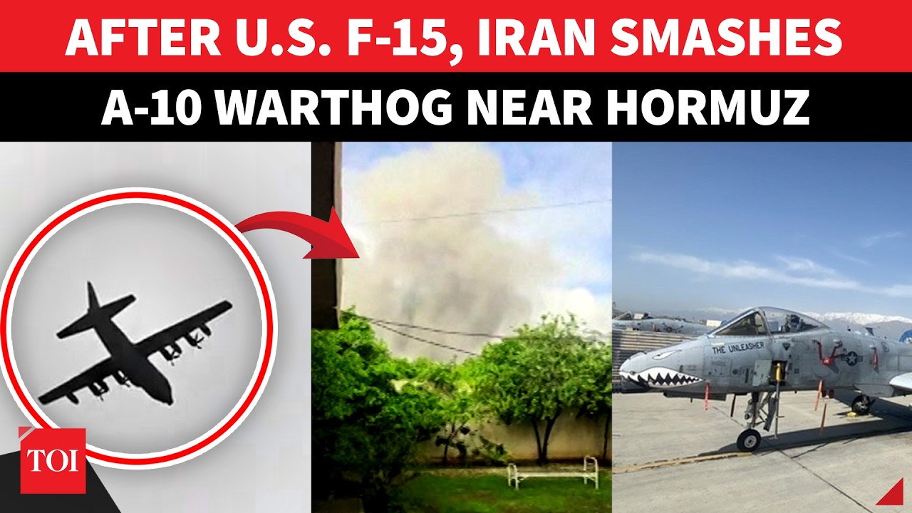 PODW&Oacute;JNE SZOK! Iran unicestwia myśliwiec szturmowy A-10 Warthog po dramatycznej katastrofie F-15....