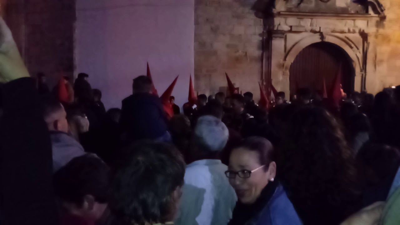 Salida de nuestra se&ntilde;ora de los dolores con san juan Bautista semana santa de santaella 2019