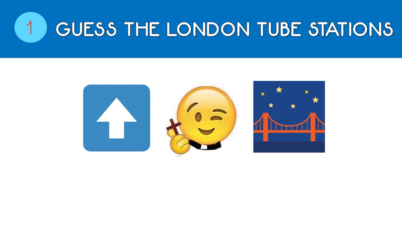 Guess... the LONDON TUBE STATION using EMOJI'S  | EMOJI quiz | EMOJI challenge | EMOJI game