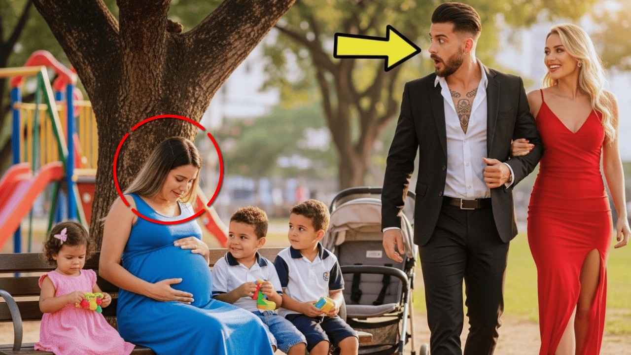 Milionário Passeava no Parque com a Noiva… Até Ver a Ex-Esposa Grávida — e Tudo Parou