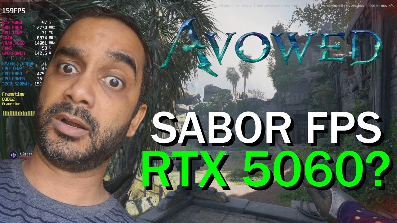 RTX 5060 Aguenta AVOWED no ULTRA? Testei com DLSS 4.5!