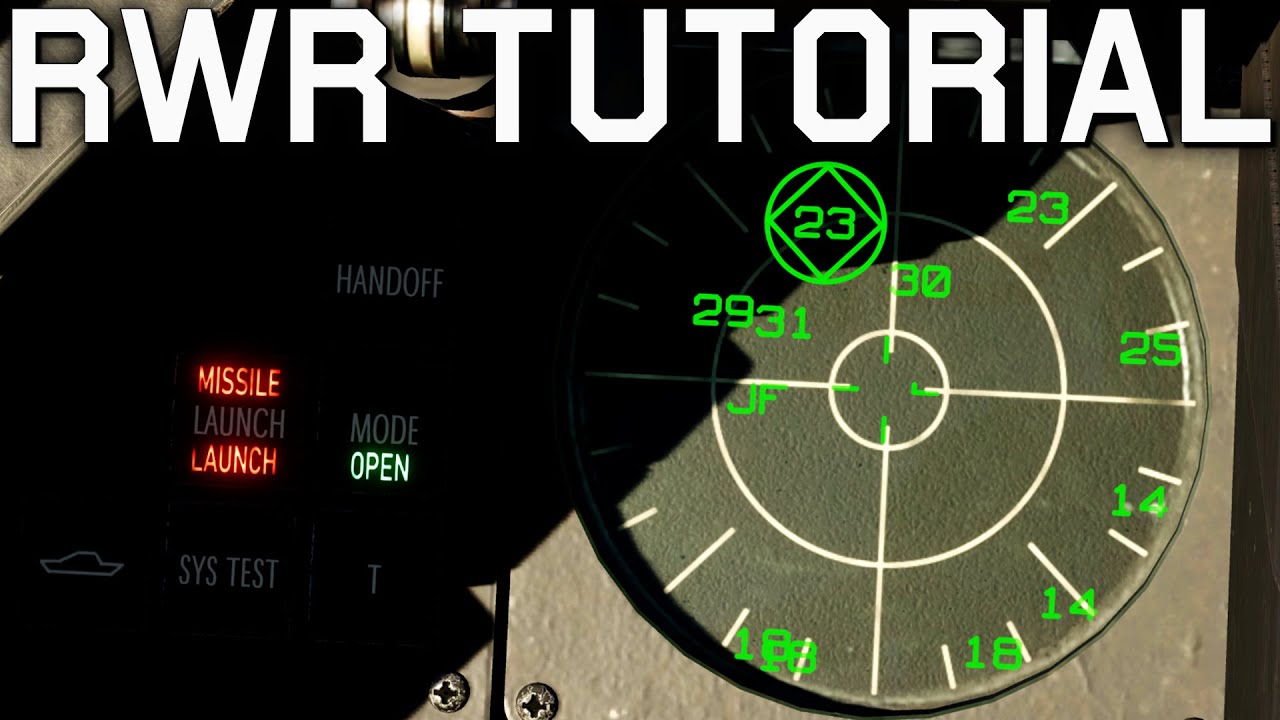 DCS World Radar Warning Receiver (RWR) Tutorial - F/A-18C & F-16C
