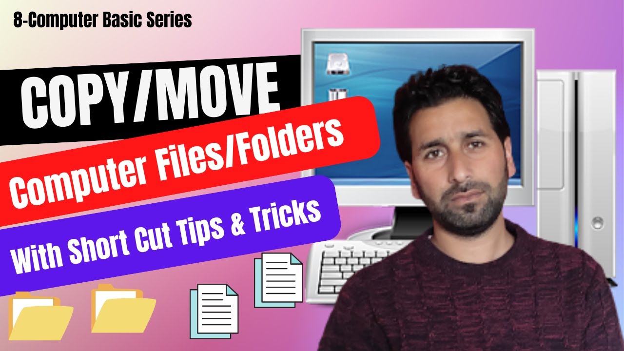 How to copy and paste files and folders|computer mai files ko move kaise kare|Computer Basic course