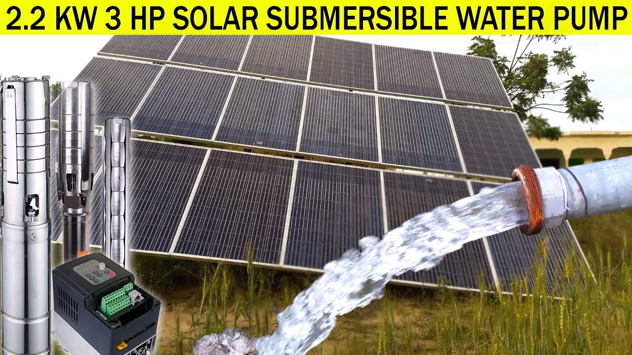 3 HP solar water pump 2.2 kw water pump installation  3 hp submersible water pump for agriculture