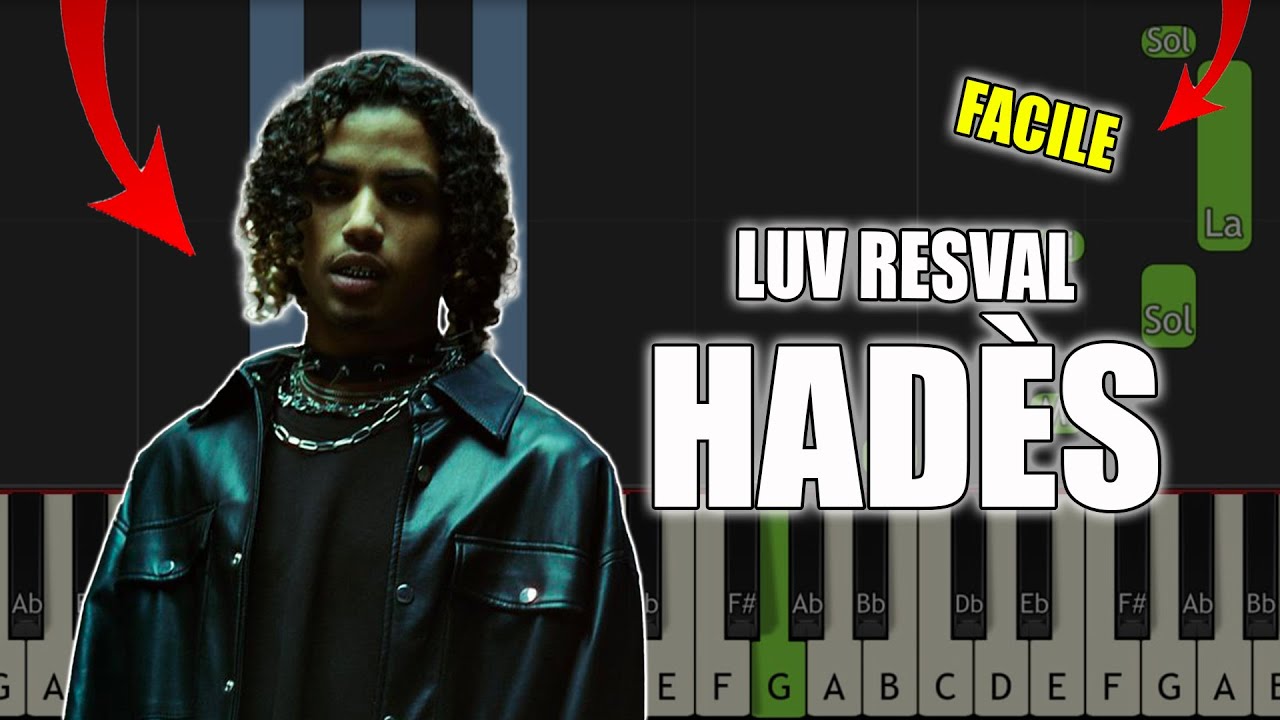 Luv Resval - Hadès | Vidéo Piano Tutoriel Facile Instrumental RAP (Piano Facile France)