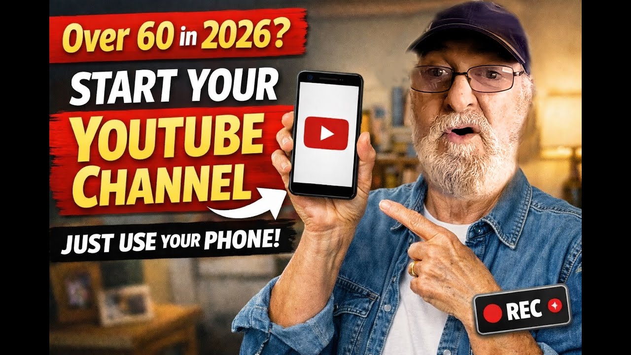 Over 60 in 2026? Start a YouTube Channel Today &mdash; All You Need Is Your Phone  That's It!