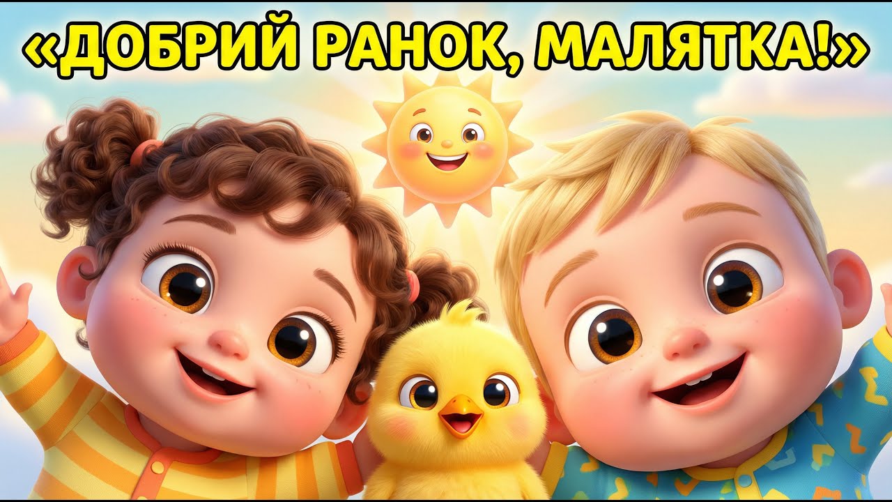 🌞 Добрий ранок, малятка! 🐣🌈 Весела пісенька для дітей