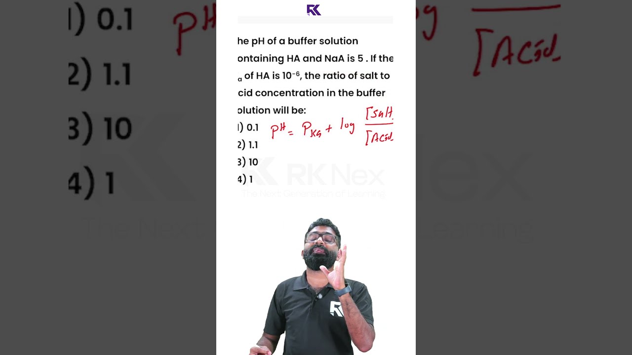 NEET 2026 Chemistry | Buffer Solution 🔥 | Most Important Questions Solved 💯 | RK Nex 🚨