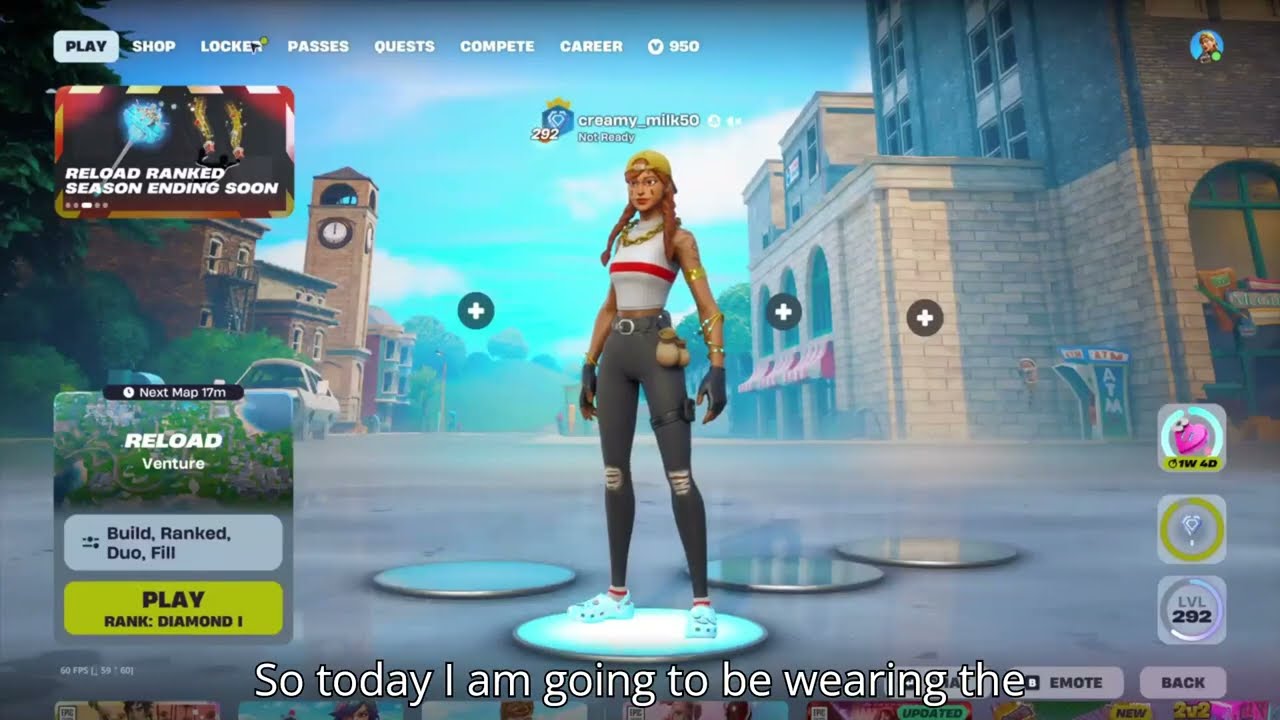 trying to get a win as the most ugliest skin in Fortnite