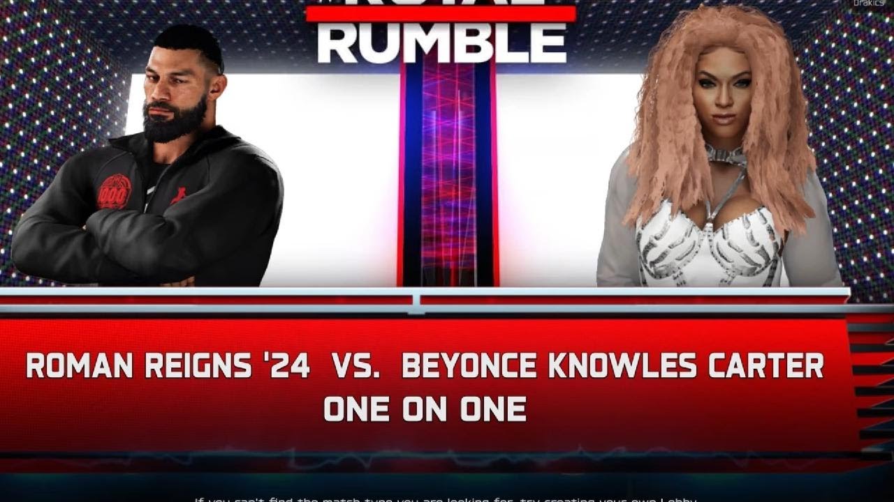 WWE 2K25 - Beyonce vs Roman Reigns