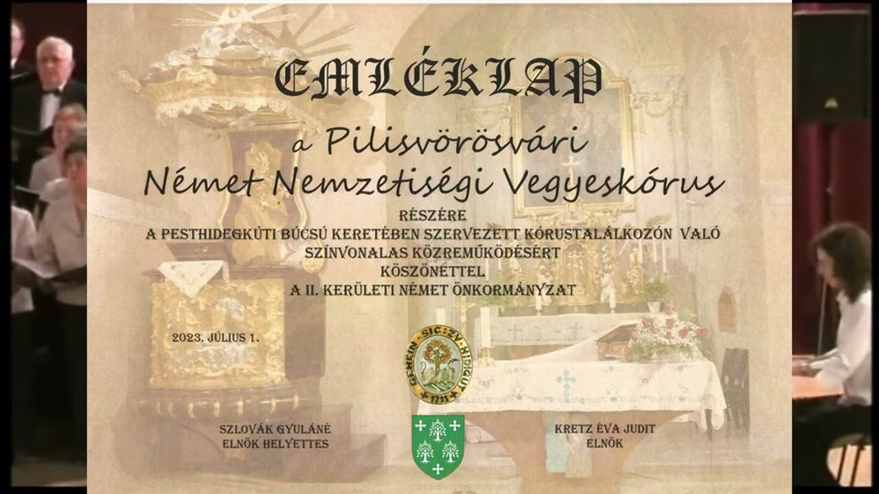 Piisvörösvári Német Nemzetiségi Vegyeskórus bemutatása 3