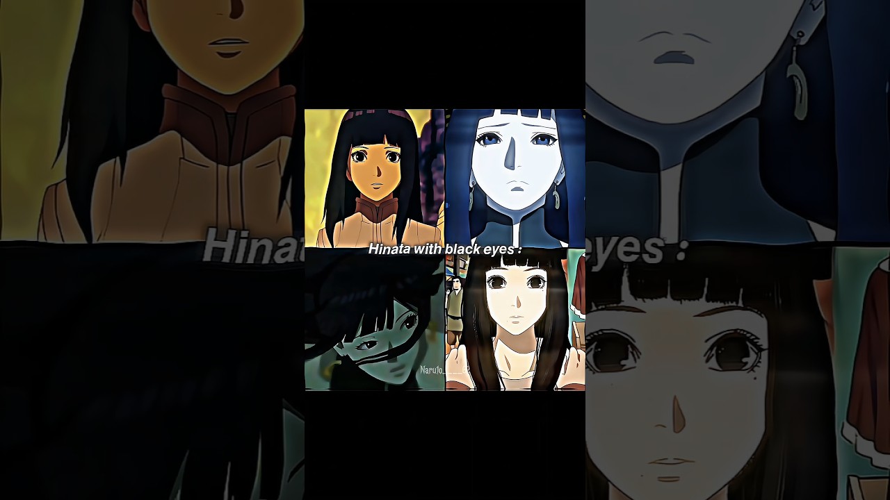 HINATA WITH BLACK EYES 🖤  