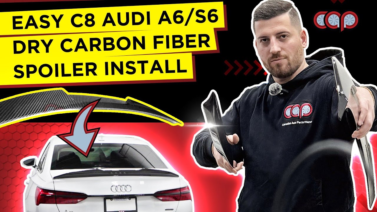 Преобразите свой Audi C8! Установка карбонового спойлера на Audi A6/S6 (V2 против V3)