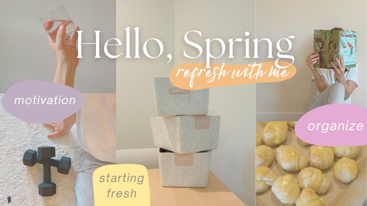 SPRING INSPIRATION | healthy habits, organization, easy meals & new workouts