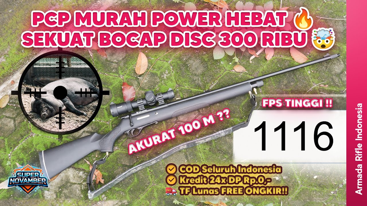 CUMA 1JT!! REKOMENDASI UNIT MURAH AKURASI WAH!! PCP RUGER PEST HUNTER MONEL APA 100M STABIL NITIK??