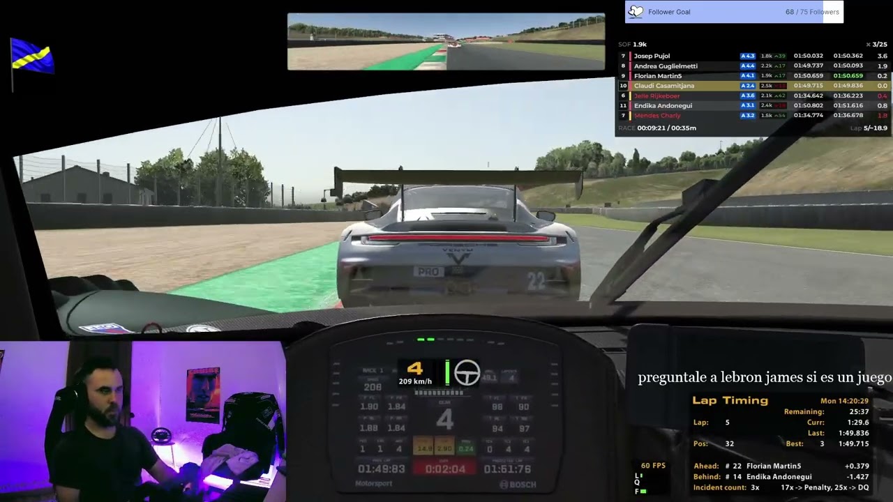 IMSA Mugello - P16 to P3 comeback