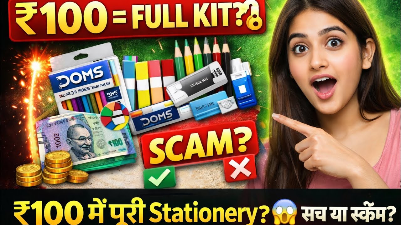 Doms Stationery Kit Unboxing & Honest Review | Worth Buying or Not? ✏️