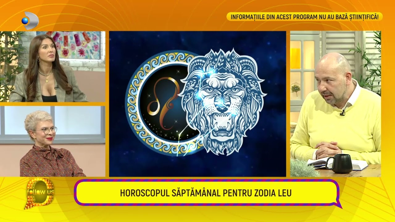 Follow us! - Astrologul Valeriu Panoiu, previziunile astrale pentru aceasta saptamana.