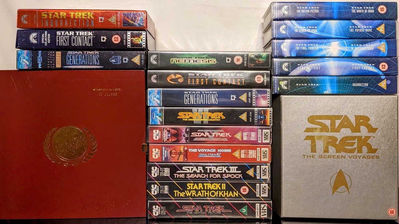Star Trek Movies VHS Tape Collection 📼📺🎥🎬