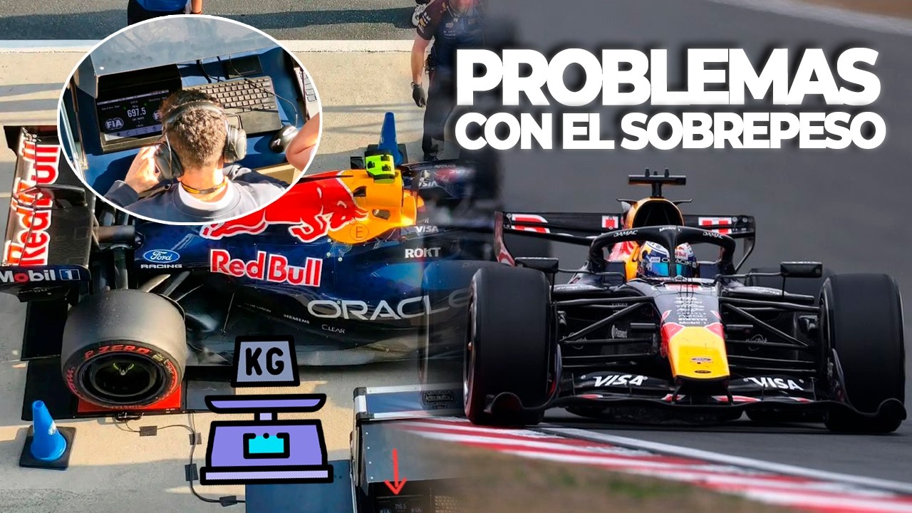 EL PROBLEMA DE PESO EN LA F1: ¿RED BULL ESTÁ DEMASIADO PASADO?