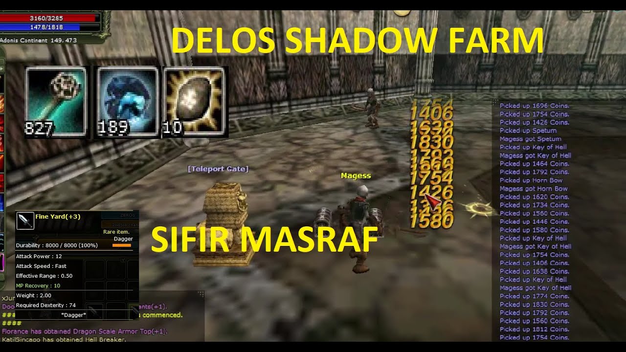 KNIGHT ONLINE 3.5 SAAAT DELOS SHADOW FARM
