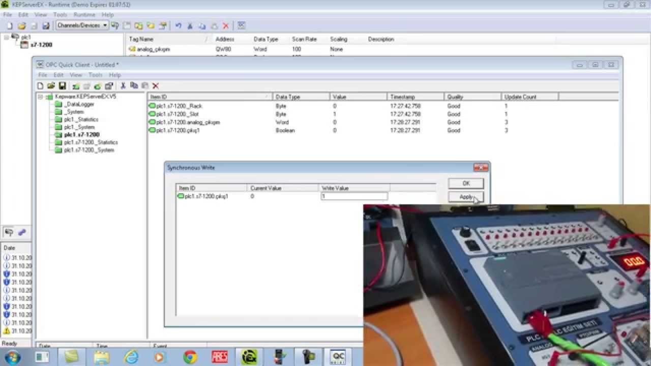 1.OPC-Siemens S7-1200 Haberleşmesi- KepServer