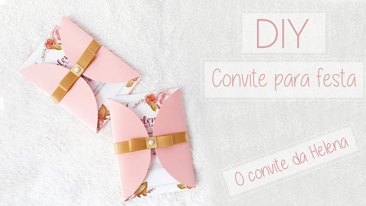 DIY Convite para festa | Jardim encantado