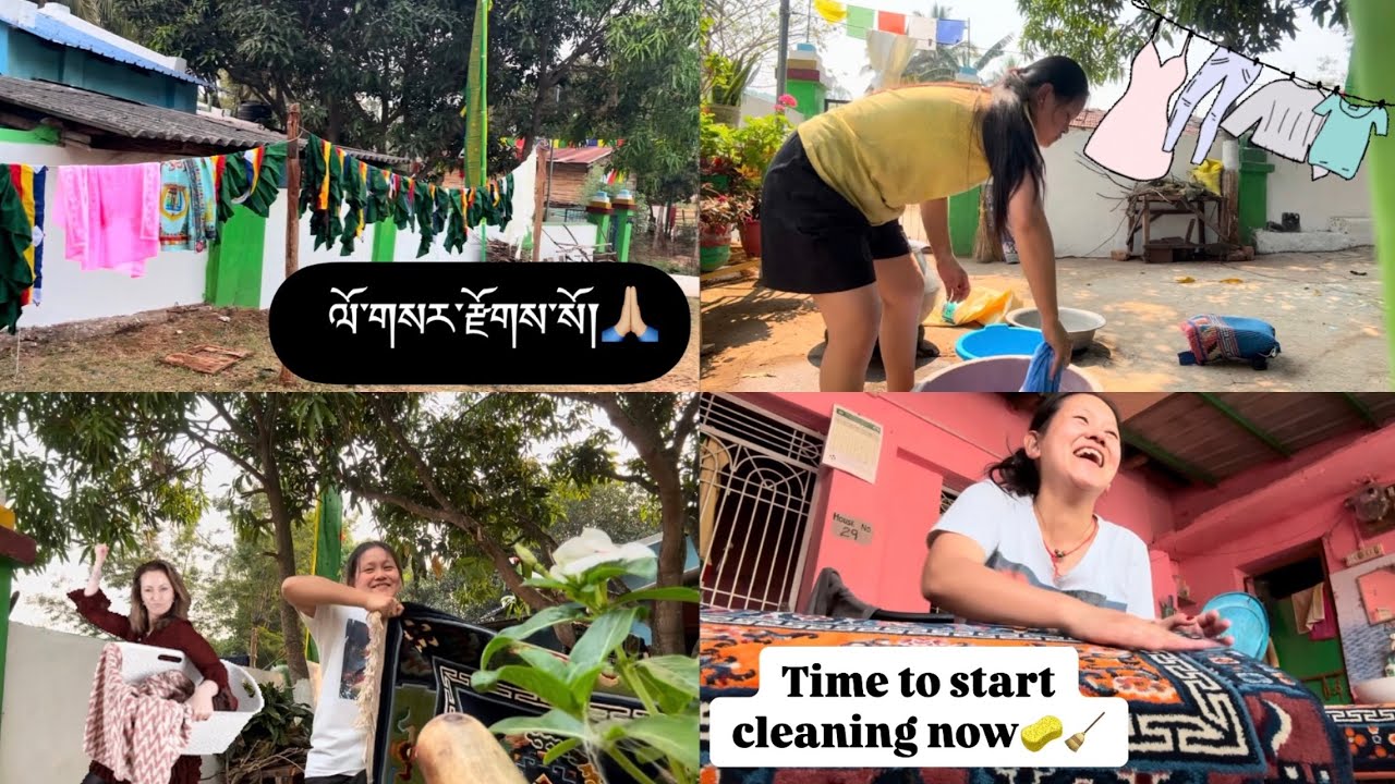 Losar celebrations over|| Now it’s cleaning time|| Tibetan vlogger          #odisha #tibetanvlogger