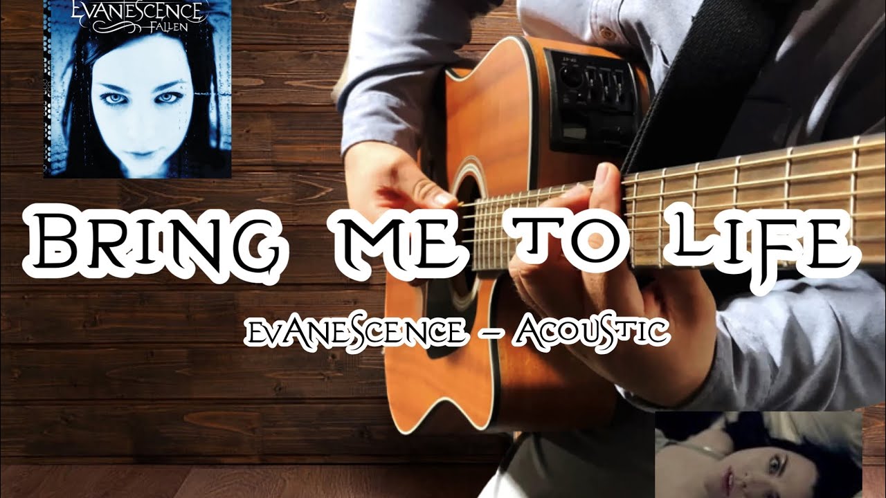 Evanescence - Bring Me To Life (Unplugged, Acoustic Cover + Lyrics)  #evanescence #rock #takamine