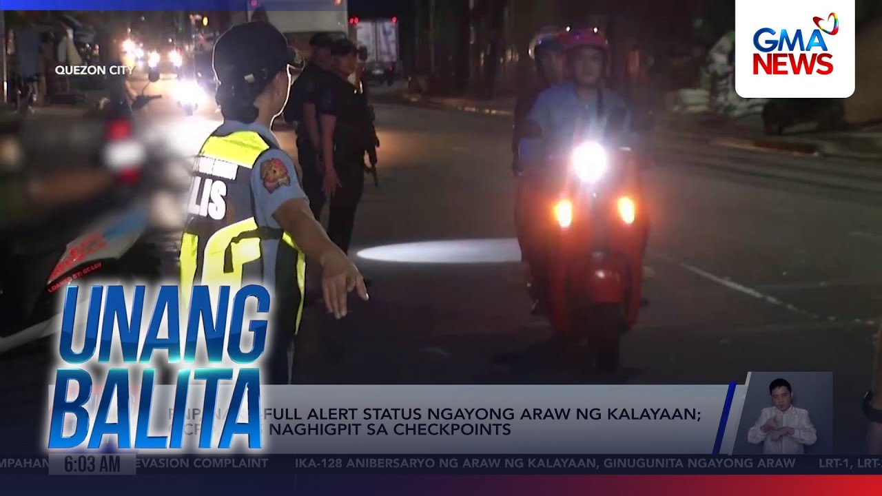PNP, naka-full alert status ngayong Araw ng Kalayaan; QCPD, mas naghigpit... | Unang Hirit