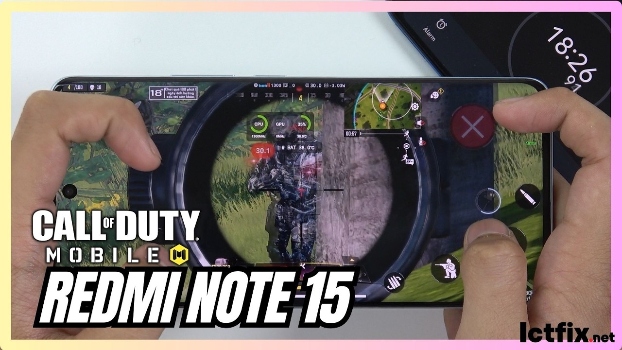 Xiaomi Redmi Note 15 Call of Duty Mobile Gaming Test | Helio G100-Ultra | 120Hz AMOLED FPS