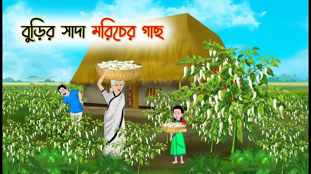 বুড়ির সাদা মরিচের গাছ | Bengali Moral Stories Cartoon | Bangla Golpo | Thakumar Jhuli