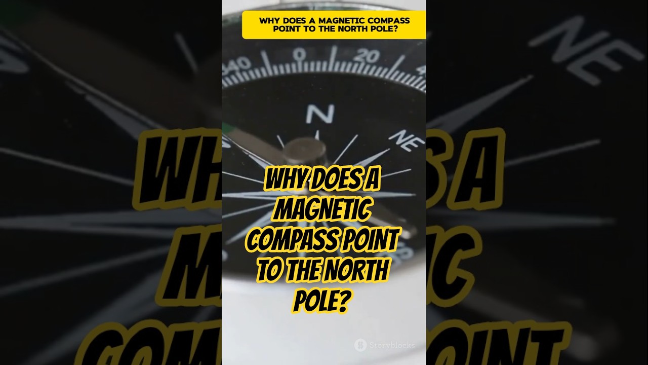 WHY DOES A MAGNETIC COMPASS POINT TO THE NORTH POLE? #facts #magnet #science
