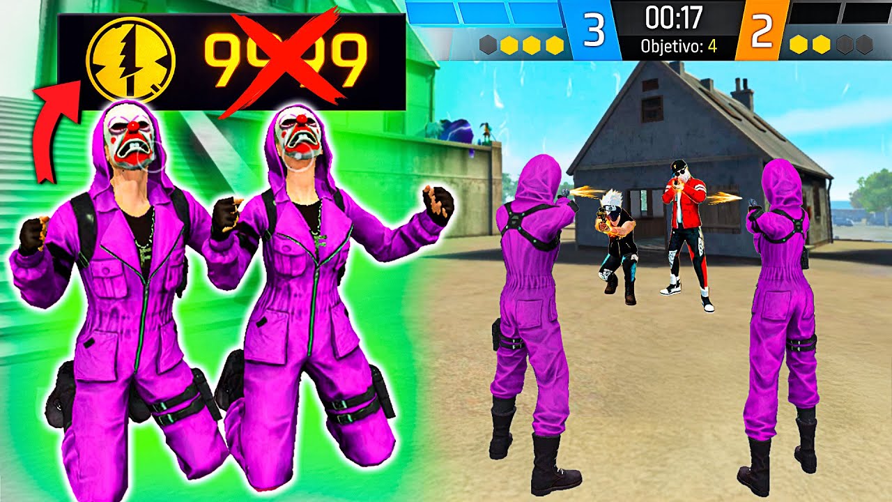 RETO: GANAR sin GASTAR MONEDAS en DUELO DE ESCUADRAS 😰☠️ FREE FIRE