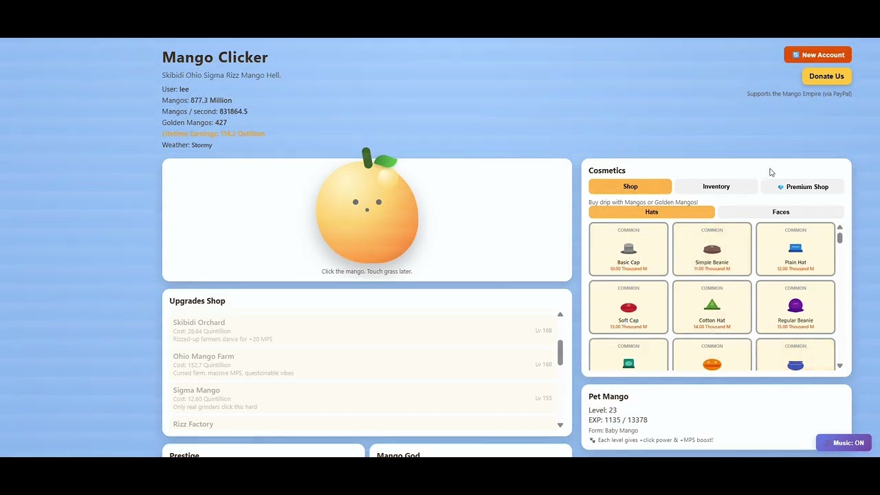 Mango Clicker | The ultimate Brain Rot