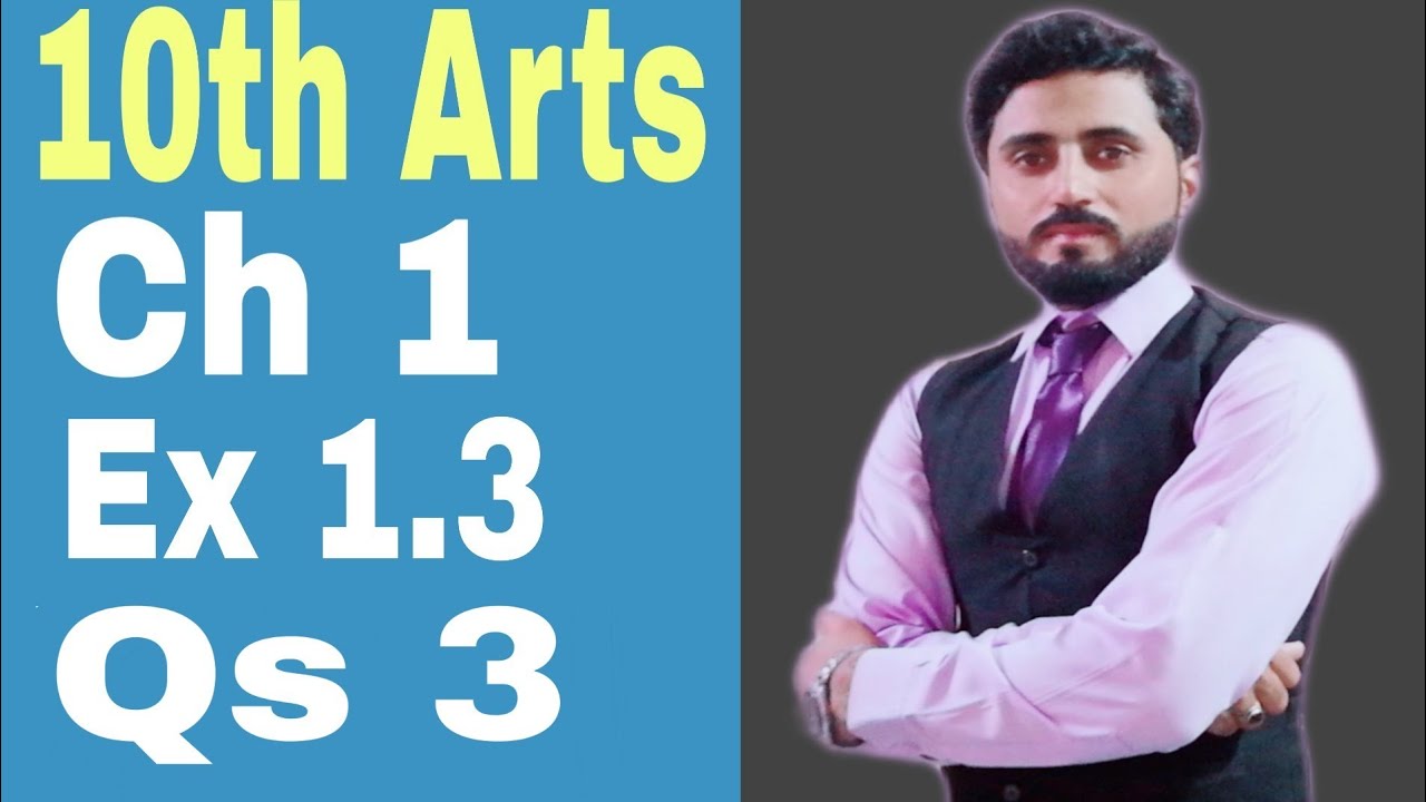 Ex 1.3 | Qs 3 | 10th Arts | General Maths | Urdu hindi | maths with Naseer Ilyas