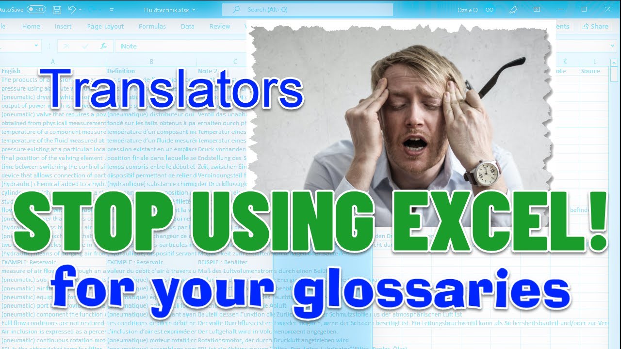 Who's afraid of MultiTerm? Learn how to create a termbase step by step. Get rid of Excel.