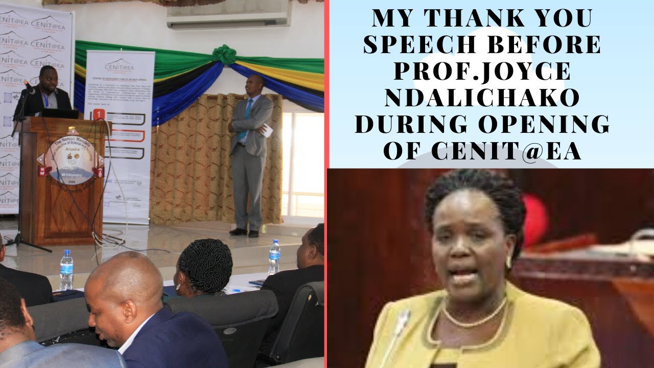 #Speech My Thanking  Speech Before  Prof.Joyce Ndalichako -Waziri Wa Elimu Tanzania PART 1