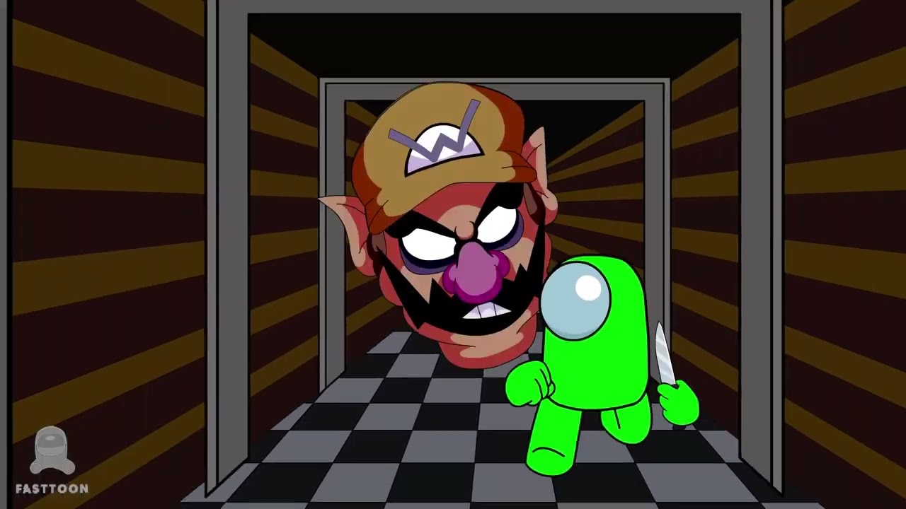 Mini Crewmate vs Marios Madness  Among Us vs Friday Night Funkin  FNF Animation