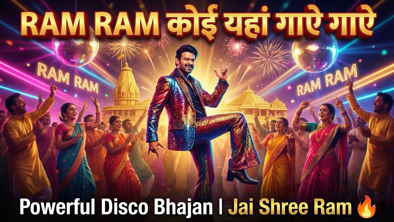 राम राम कोई यहां गाए गाए 🔥 | Energetic Disco Style Ram Bhajan | Auva Auva Remix | जय श्री राम 2026