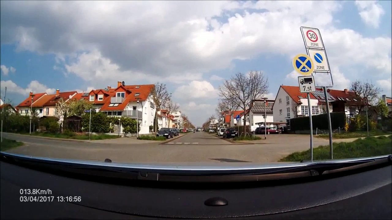 Ortsdurchfahrt im Mainspitzdreieck/GG: Ginsheim (NW rein, SO raus)