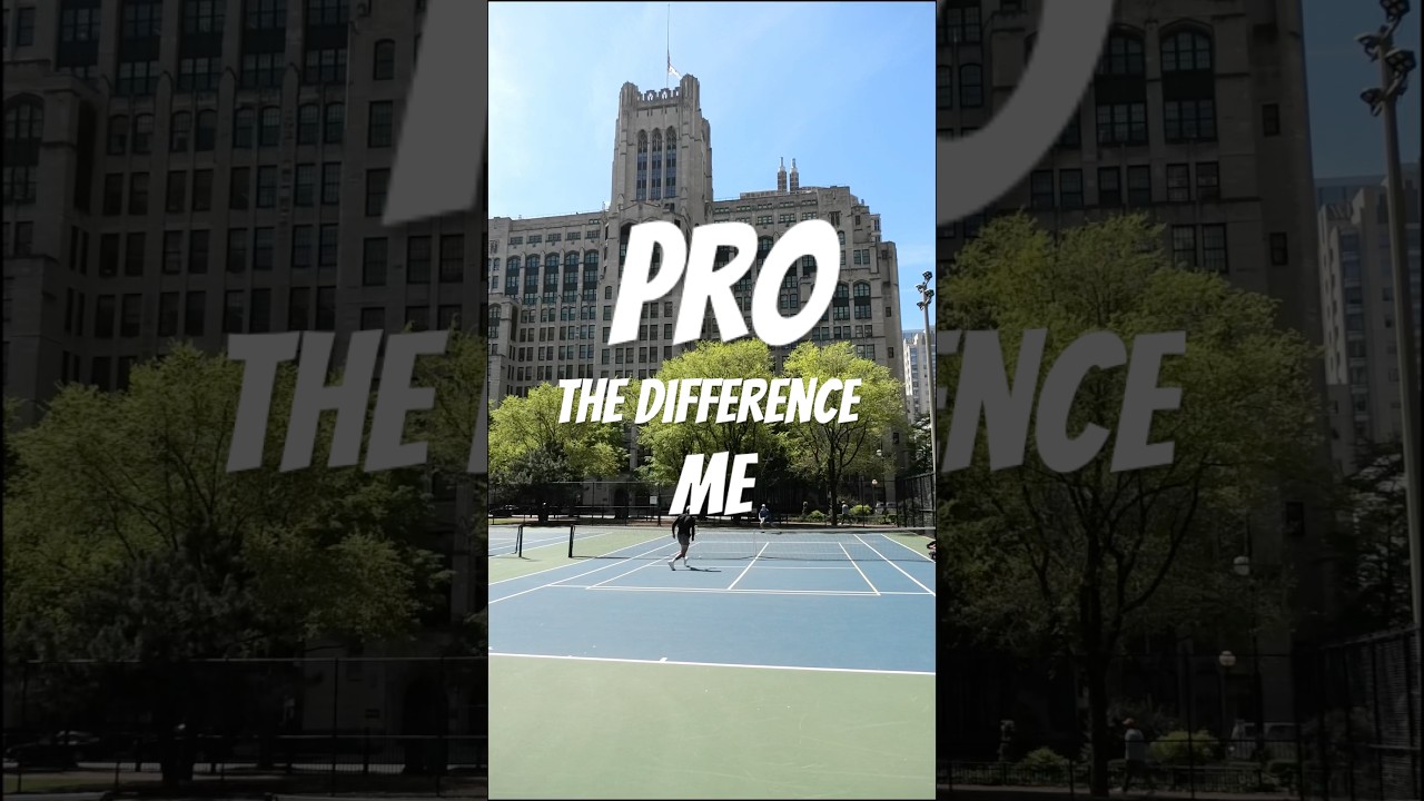 The ACTUAL difference between me and a pro tennis player