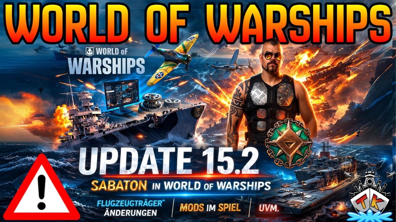 🚨  Update 15.2 – SABATON WTF?!, MODS & CV ÄNDERUNGEN 🎉⚓ | World of Warships