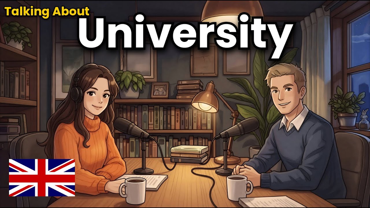 How to Talk About University Life in English | English Conversation Practice