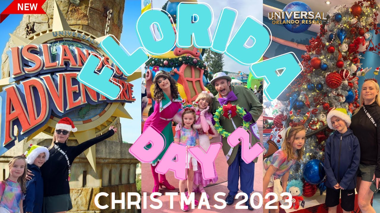 Universal Islands of Adventure Christmas 2023| Florida vlog | Longhorn steakhouse