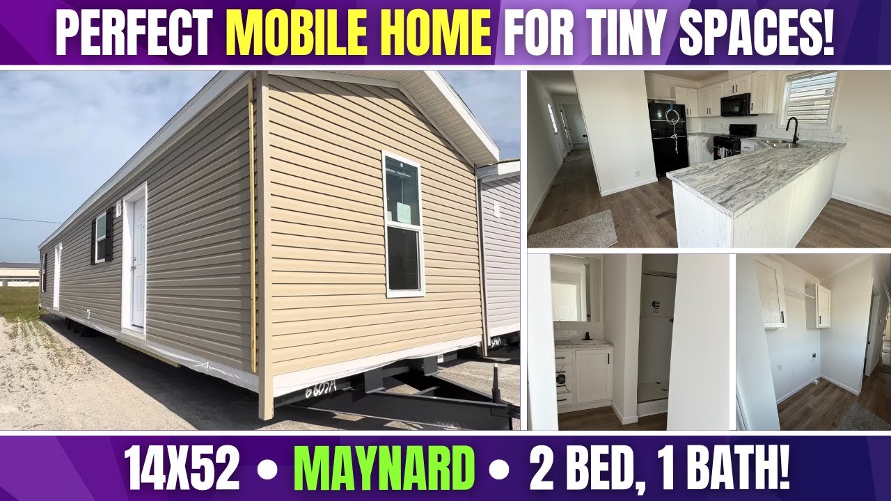 14X52-&ldquo;Maynard&rdquo; Compact and Affordable &ndash; PERFECT Mobile Home for Tiny Spaces!