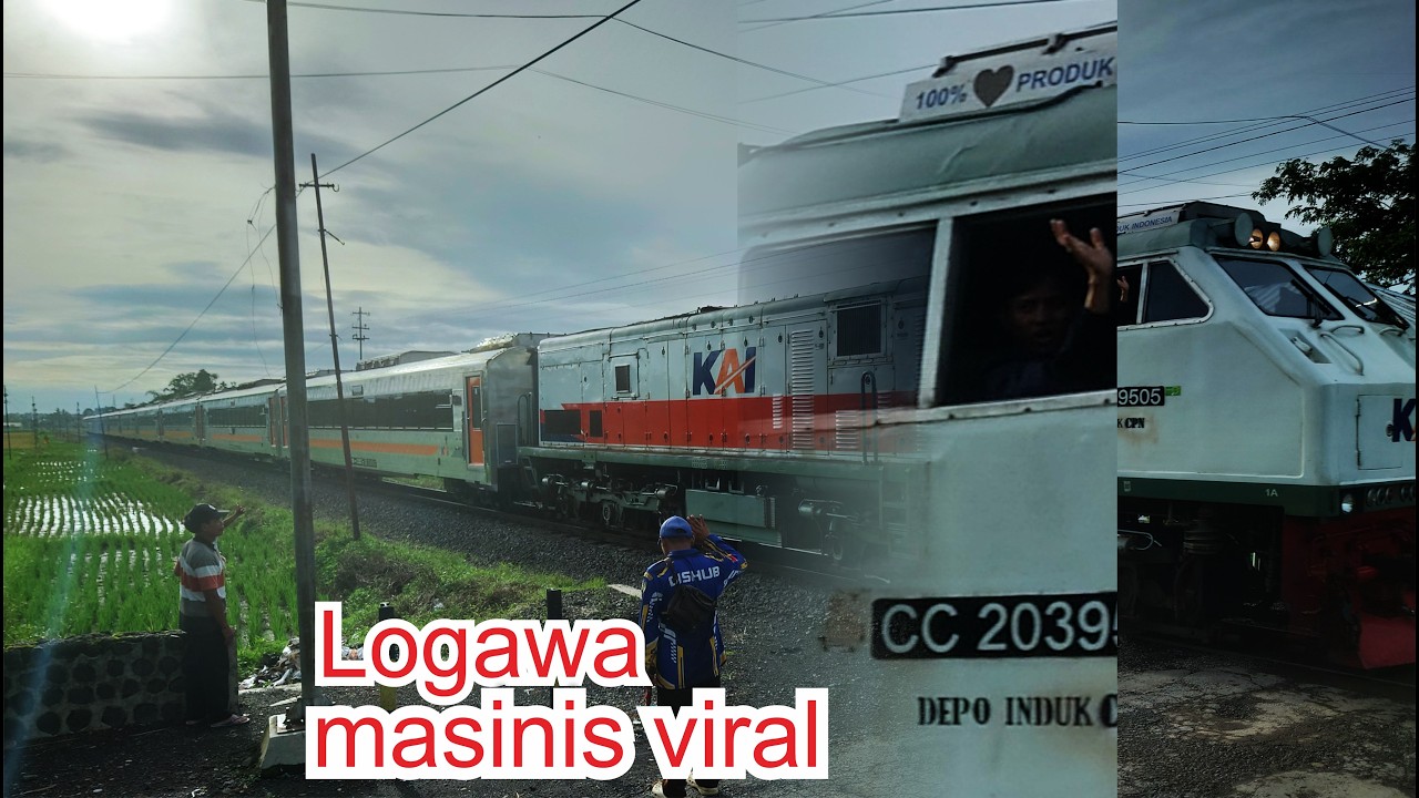 Stop.!! Hati2 ada kereta api malang di perlintasan