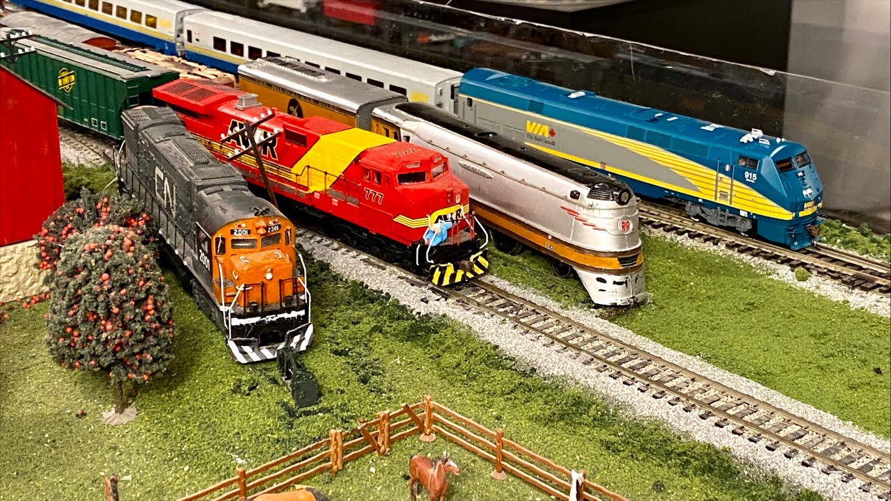 Operating Locomotives & Model Trains on my 1:87 Scale Layout Live