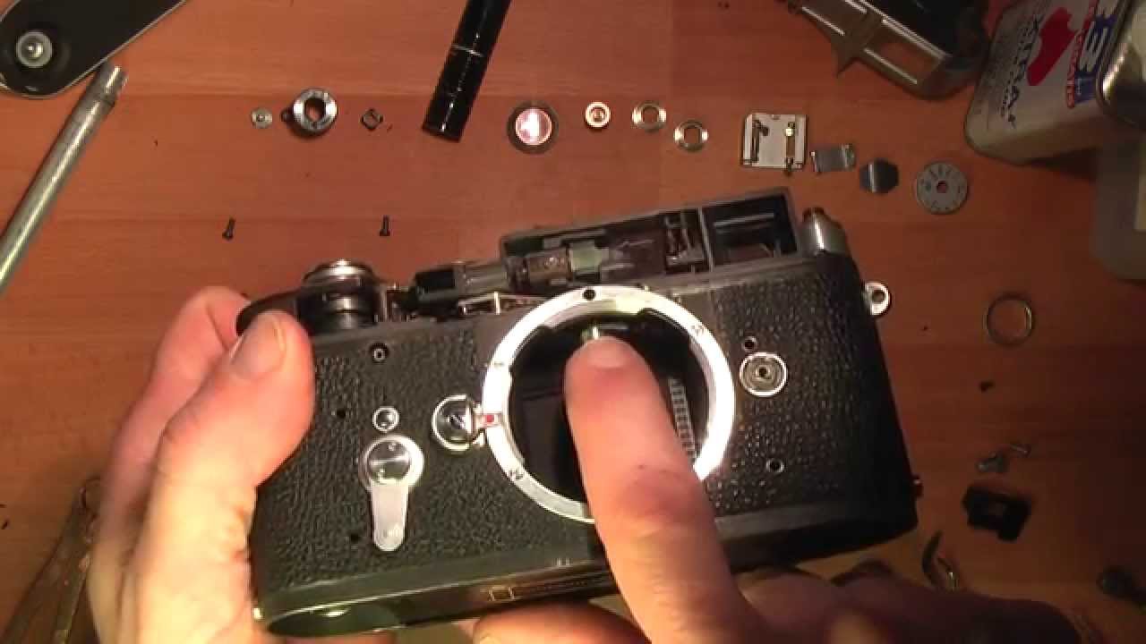 Leica M3 Stuck frame line selector lever  PART 2