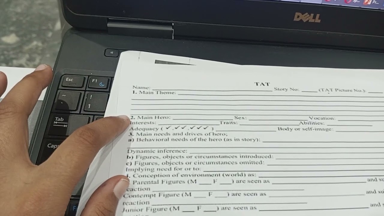 Thematic Apperception Test Introduction, procedure, scoring and interpretation 